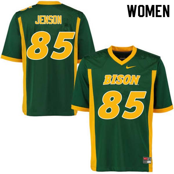 Women #85 Nate Jenson North Dakota State Bison College Football Jerseys Sale-Green